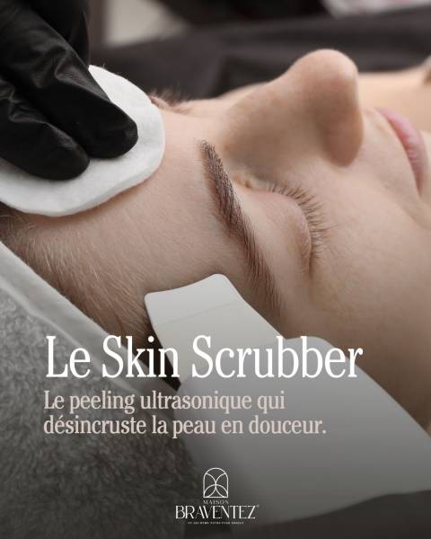 nettoyage profond de la peau avec la spatule ultrason à Marseille 13008