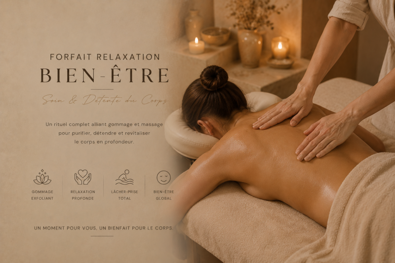 forfait bien-être et relaxation avec gommage et massage corps à Marseille